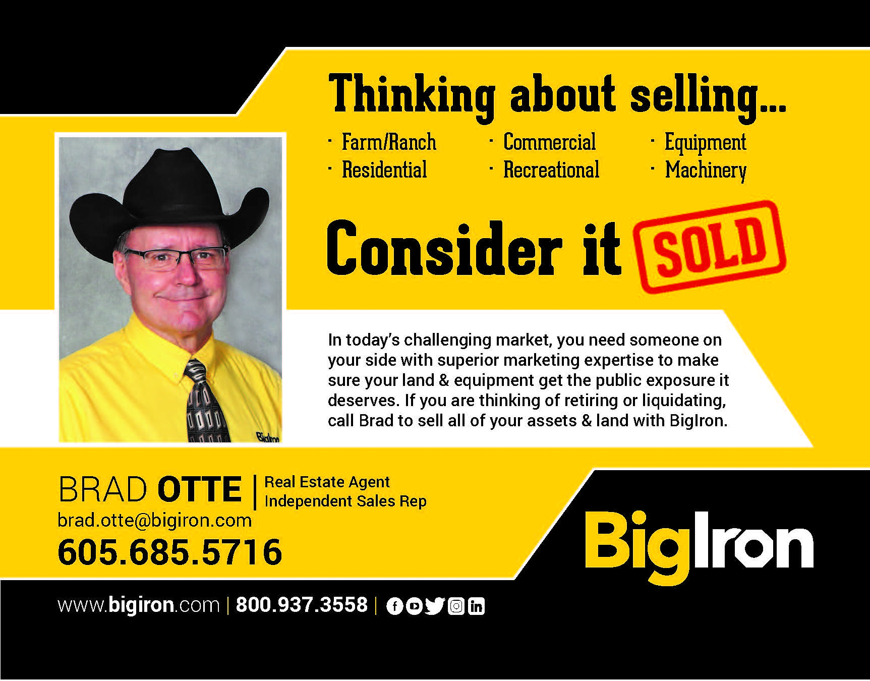 About us-BRAD OTTE BIG IRON REALTY & AUCTIONS